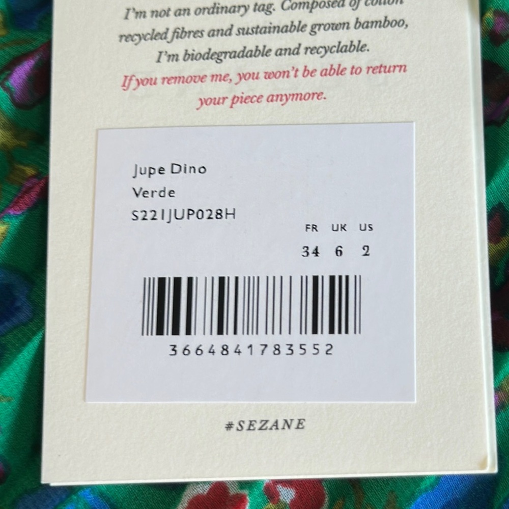 Sezane Vibrant Floral Midi Skirt - Picture 5 of 6